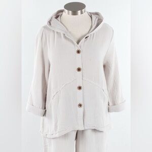 New Habitat Sz Sm Beach Hoodie - Dove